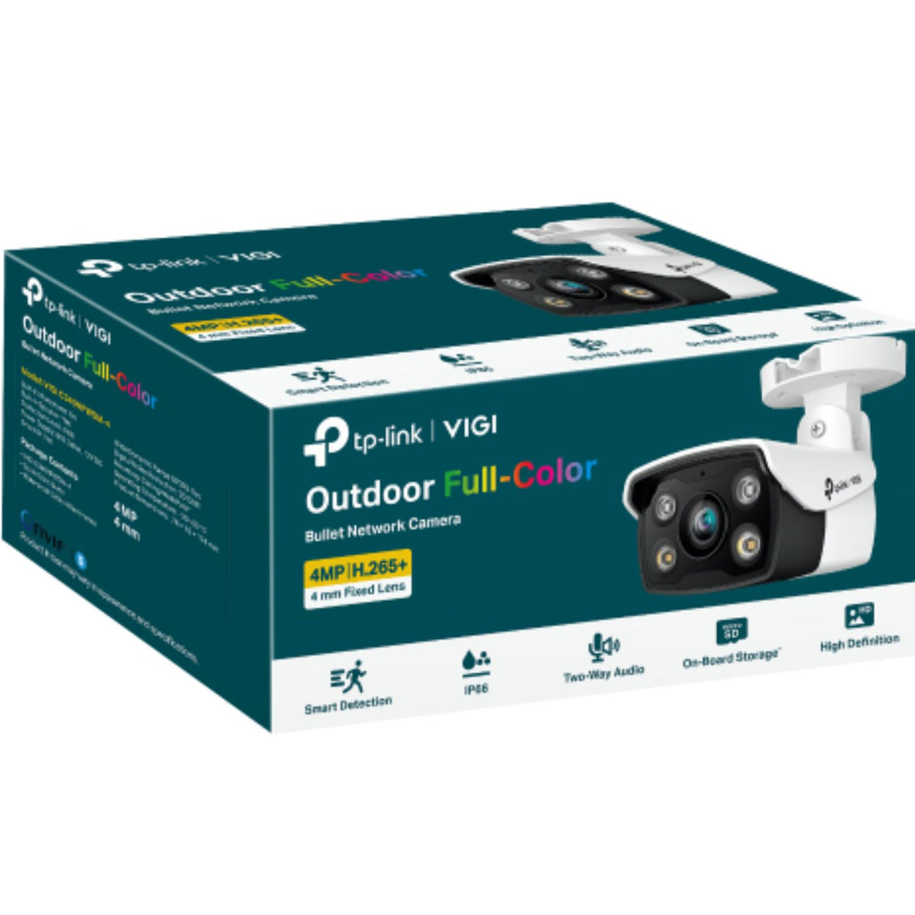 VIGI 4MP Outdoor Full-Colour Bullet Camera | 24/7 Colour Night Vision TP-LINK