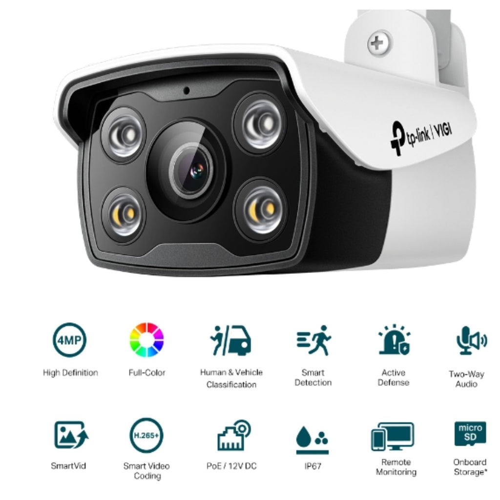 VIGI 4MP Full-Color Outdoor Security Camera | 24/7 Clear View TP-LINK