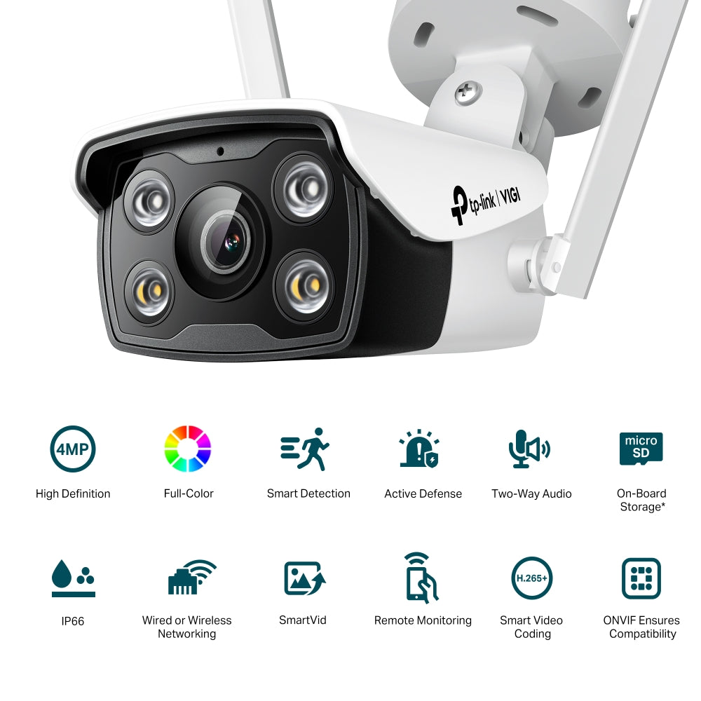 VIGI 4MP Wireless Outdoor Security Camera | 24/7 Color Vision TP-LINK