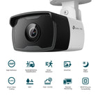 VIGI C340I 4MP Outdoor Bullet Security Camera with Smart Detection TP-LINK
