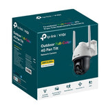 (E)TP-Link VIGI 4MP C540-4G(4mm) Outdoor Full-Color 4G Pan Tilt Network Camera, 4mm Lens, 4G Mobile Networking