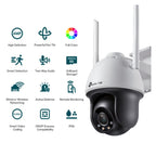 VIGI 4MP Outdoor Full-Colour Wi-Fi Pan Tilt Security Camera TP-LINK