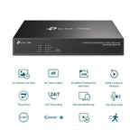 VIGI 4-Channel 4K PoE NVR - 8MP Security Camera Recorder TP-LINK