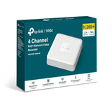 VIGI 4-Channel PoE NVR - 4K Network Video Recorder for Security Cameras TP-LINK