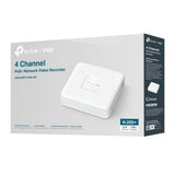 TP-Link VIGI NVR1104H-4P 4 Channel PoE+ Network Video Recorder, 24/7 Continuous Recording, 4K HDMI V - VIGI NVR1104H-4P