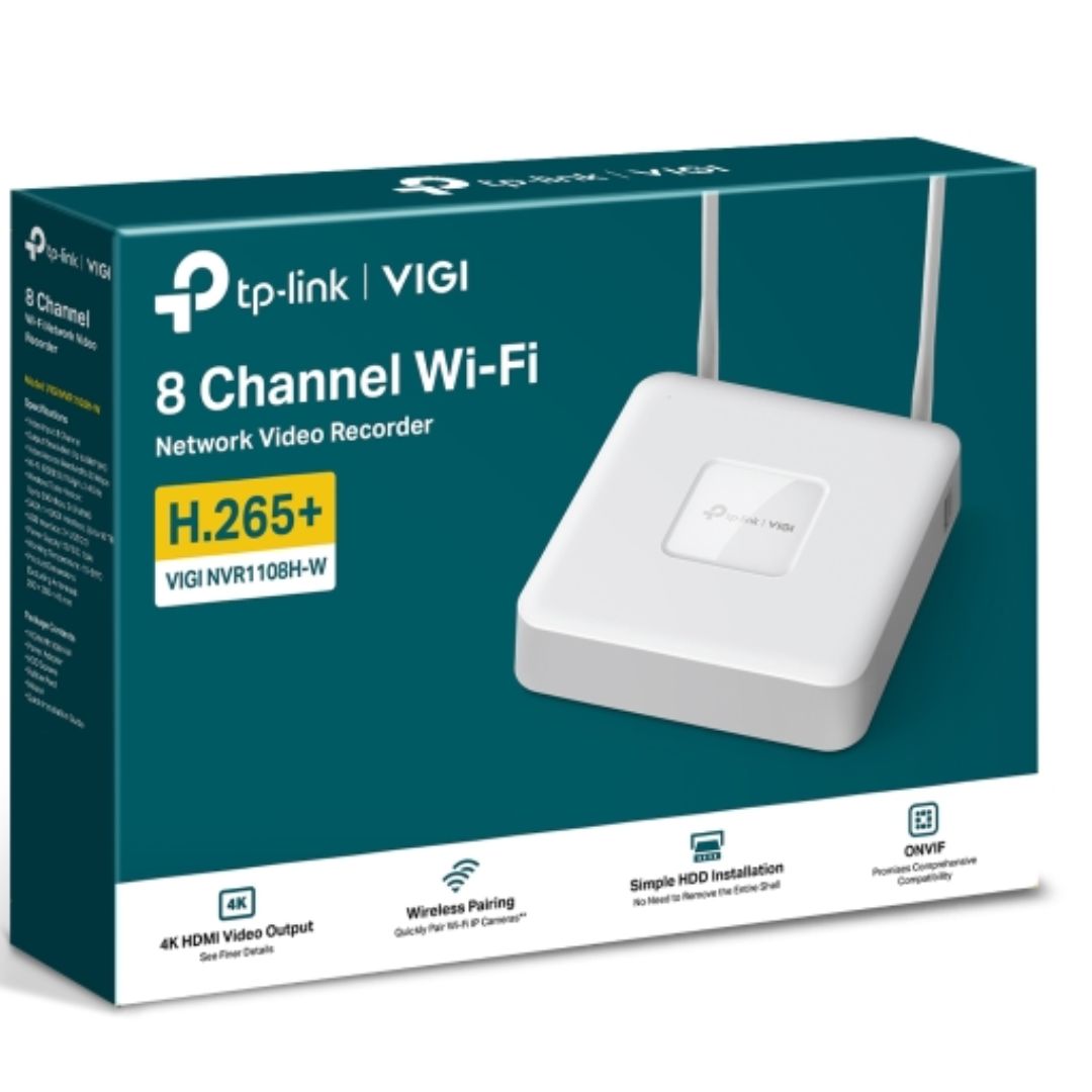 TP-Link VIGI 8-Channel Wi-Fi NVR - 4K HDMI Output, Wireless Security Recorder TP-LINK