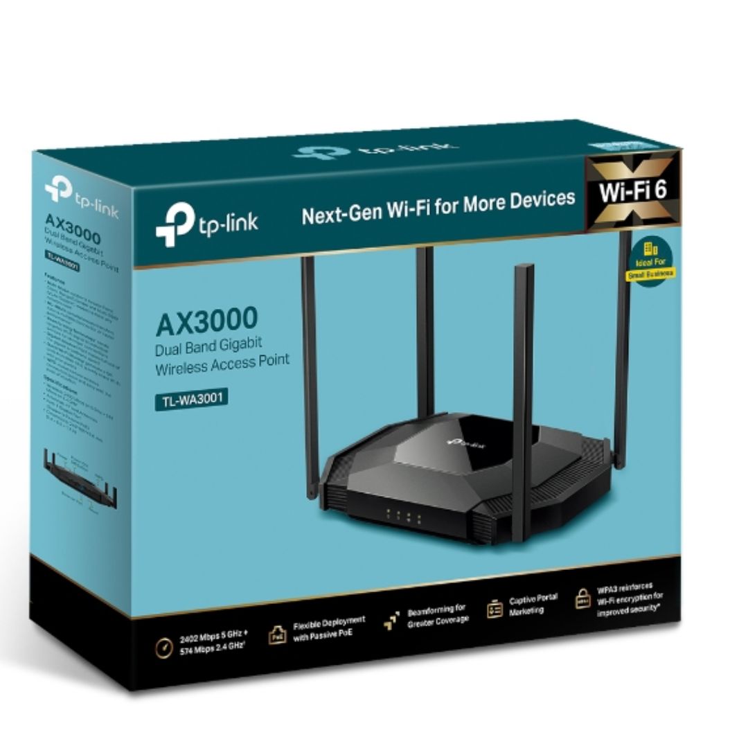 TP-Link TL-WA3001 AX3000 Wi-Fi 6 Access Point - Gigabit Speed