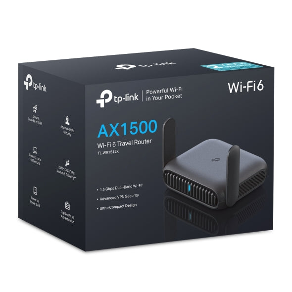TP-Link AX1500 Wi-Fi 6 Travel Router - Fast & Secure Portable WiFi