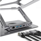 mbeat Stage S12 Rotating Laptop Stand & USB-C Docking Station MBEAT