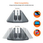 mbeat Stage S5 Dual Vertical Laptop & Tablet Stand - Adjustable MBEAT