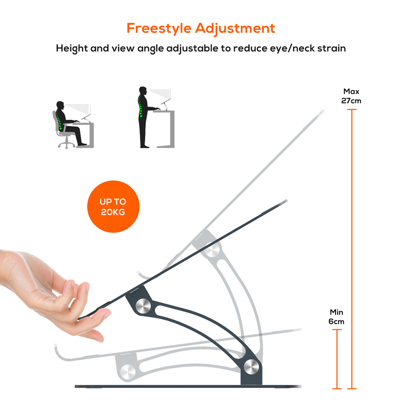 mbeat Stage S6 Adjustable Ergonomic Laptop & MacBook Stand MBEAT