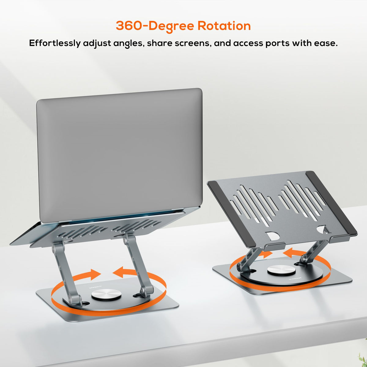 mbeat® Stage S7 Rotating and Height-Adjustable Laptop Stand - Space Grey Material: Aluminium alloy - image 2