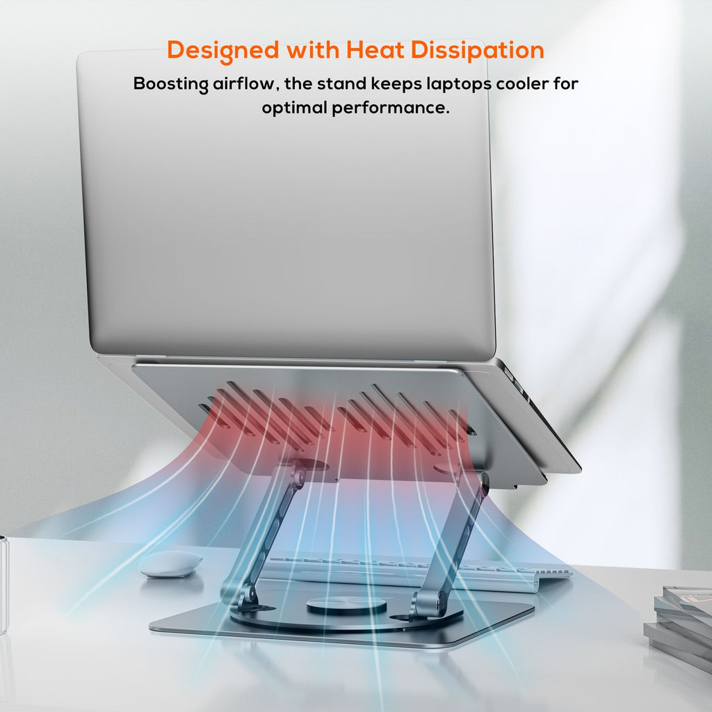 mbeat Stage S7 Rotating & Height-Adjustable Ergonomic Laptop Stand - Space Grey 