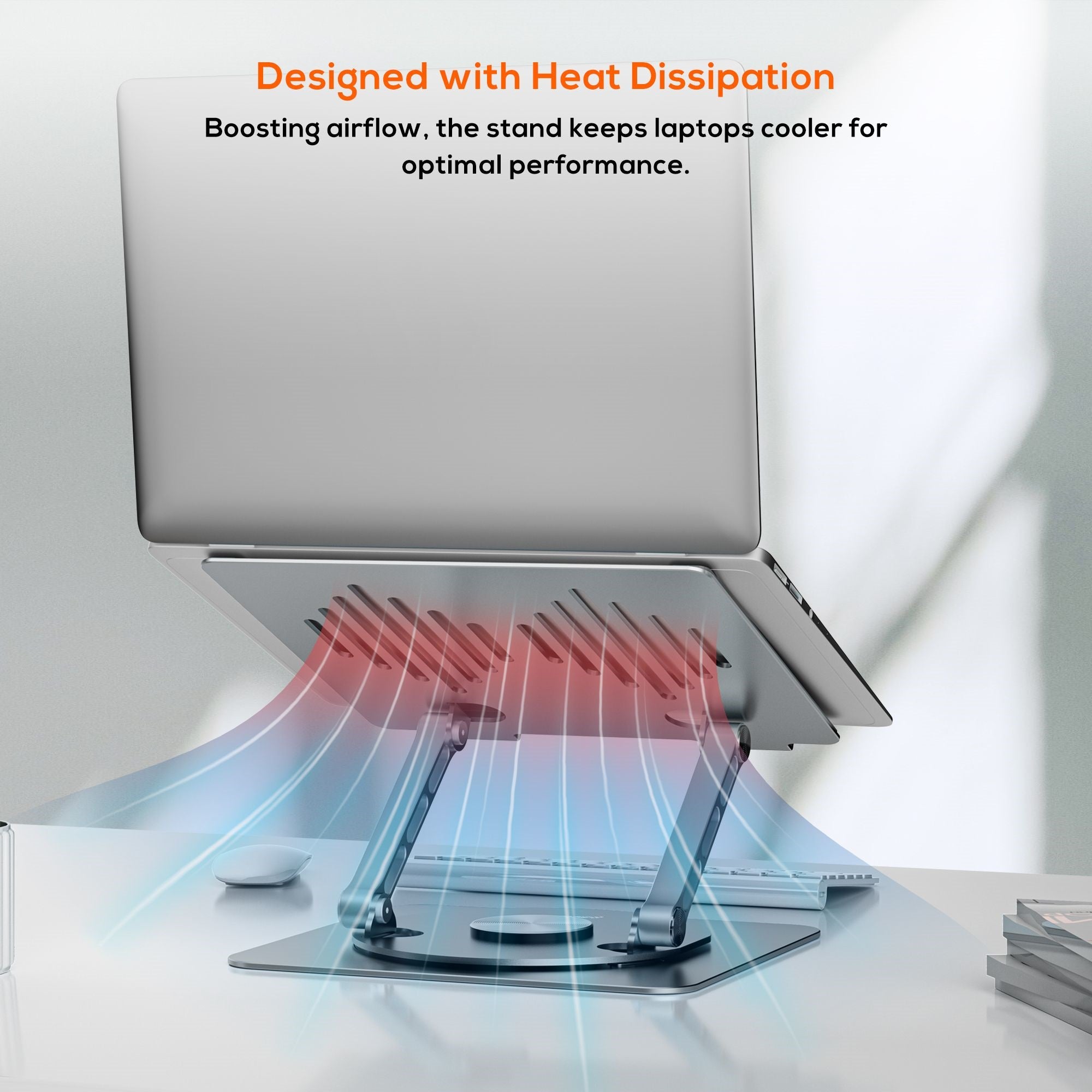 mbeat Stage S7 Rotating & Height-Adjustable Ergonomic Laptop Stand - Space Grey 