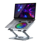 mbeat S8 Rotating Laptop Stand with RGB Cooling Fan & USB Hub 