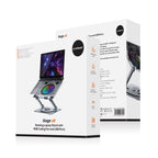 mbeat S8 Rotating Laptop Stand with RGB Cooling Fan & USB Hub 