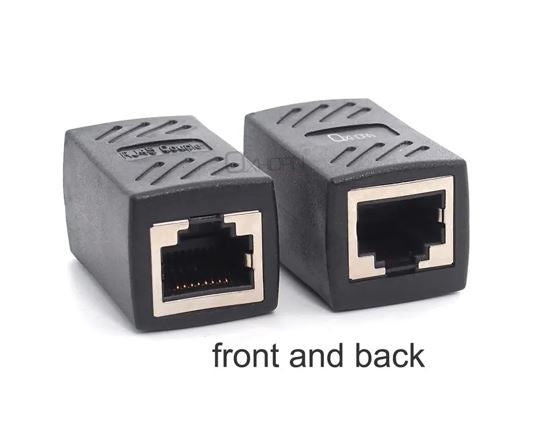 Just You PC Oxhorn RJ45 Ethernet Inline 8 pins Coupler / Joiner Female to Female F-F Gold plated connections B