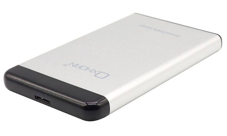 Oxhorn USB 3.0 2.5 SATA HDD/SSD Enclosure - Fast & Portable Silver Just You PC