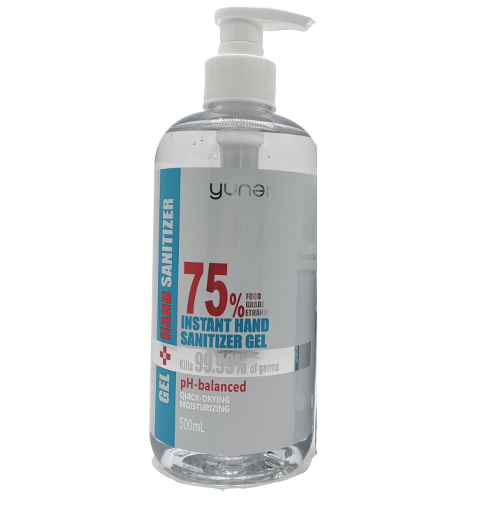Yuner 75% Alcohol Hand Sanitizer - 500ml Large Bottle Other