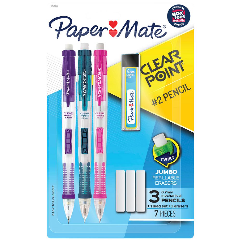 Paper Mate Assorted Mechanical Pencils - 6 x 3-Packs (18 Pencils Total)