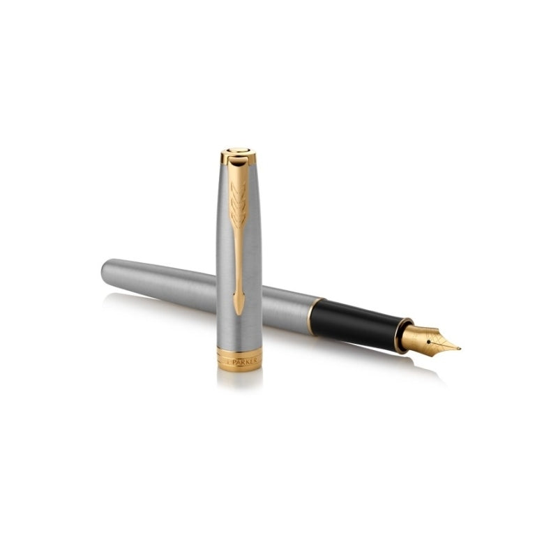 Parker Sonnet Red Fountain Pen - Elegant Writing Experience 