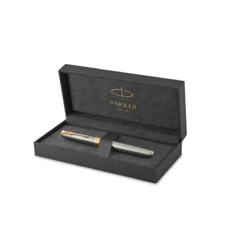 Parker Sonnet Red Fountain Pen - Elegant Writing Experience 