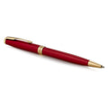 Parker Sonnet Red Lacquer Gold Trim Ballpoint Pen 