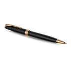 Parker Sonnet Black Lacquer Gold Trim Ballpoint Pen 