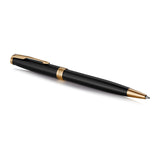 Parker Sonnet Black Lacquer Gold Trim Ballpoint Pen 