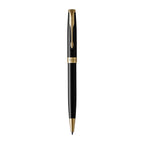 Parker Sonnet Black Lacquer Gold Trim Ballpoint Pen 