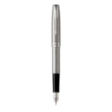 Parker Sonnet Stainless Steel Fountain Pen with Chrome Trim 