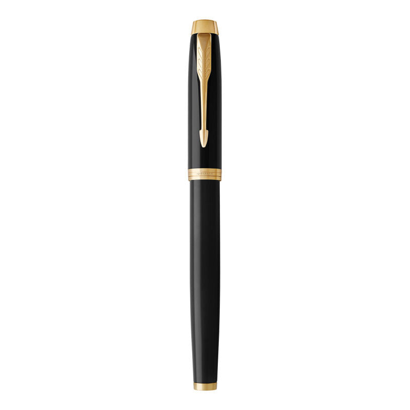Parker IM Black Fountain Pen with Gold Trim 