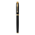 Parker IM Black Fountain Pen with Gold Trim 