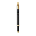 Parker IM Black & Gold Ballpoint Pen - Blue Ink 