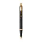 Parker IM Black & Gold Ballpoint Pen - Blue Ink 