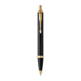 Parker IM Black & Gold Ballpoint Pen - Blue Ink 