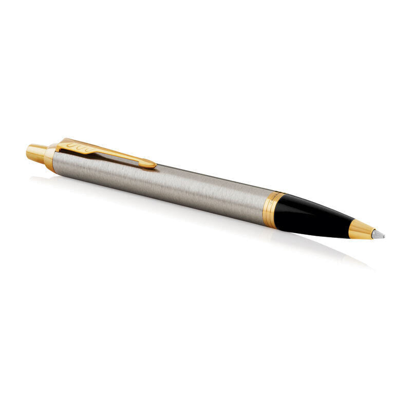 Parker IM Brushed Metal Blue Ballpoint Pen 