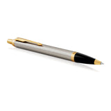 Parker IM Brushed Metal Blue Ballpoint Pen 