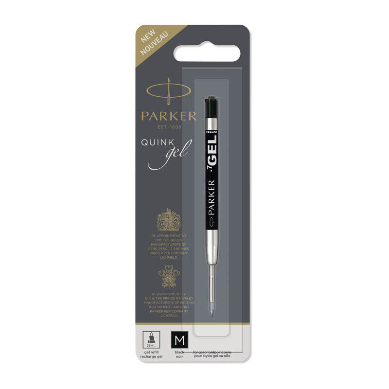 Parker Black Gel Pen Refill - 0.7mm Fine Point 