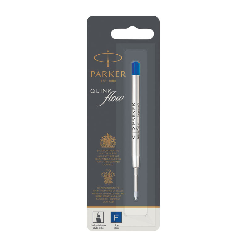 Parker Quinkflow Blue Ballpoint Refill - Fine Point 