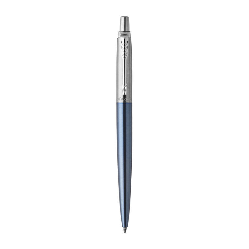 Parker Jotter Waterloo Ballpoint Pen - Blue Ink, Chrome 