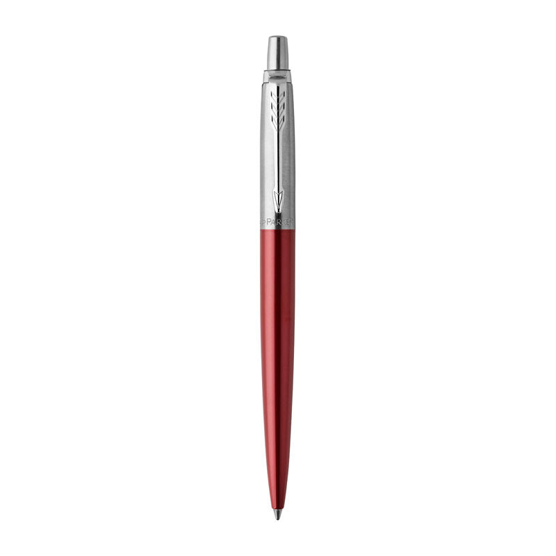 Parker Jotter Kensington Red Ballpoint Pen with Chrome Trim 