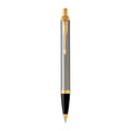 Parker IM Brush Metal Blue Ballpoint Pen 