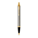 Parker IM Brush Metal Blue Ballpoint Pen 
