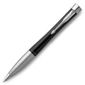 Parker Urban Twist Black Ballpoint Pen - Chrome Trim 