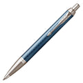 Parker IM Premium Ballpoint Pen - Blue/Grey Chrome 