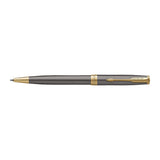 Parker Sonnet Grey Lacquer Gold Trim Ballpoint Pen 