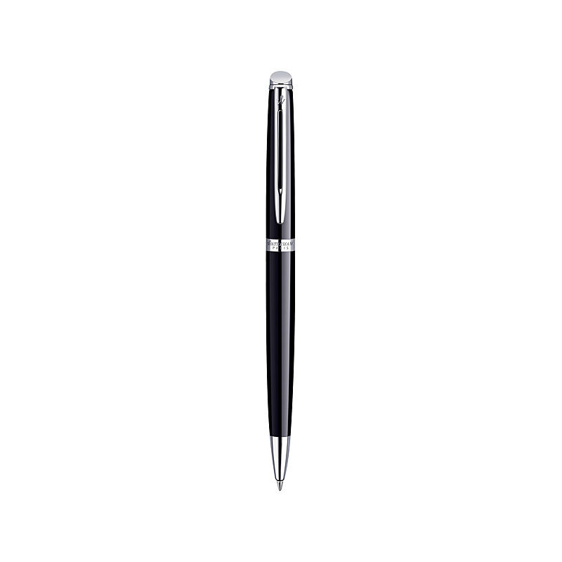 Waterman Hemisphere Black Ballpoint Pen - Platinum Trim 