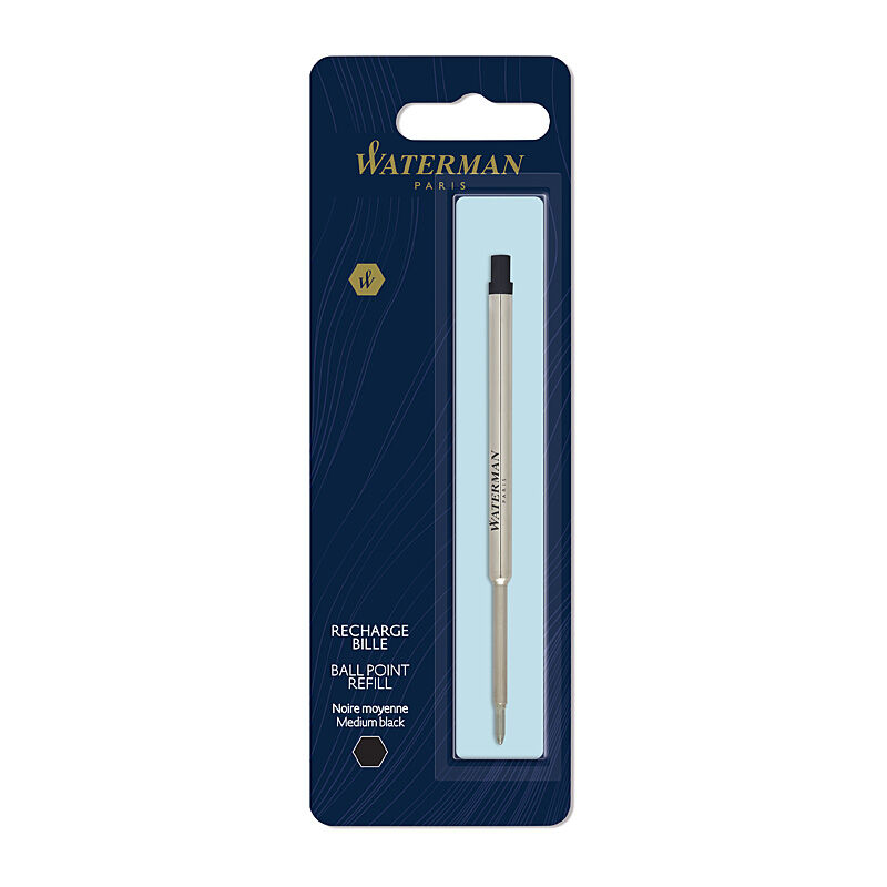 Waterman Medium Black Ballpoint Pen Refill 