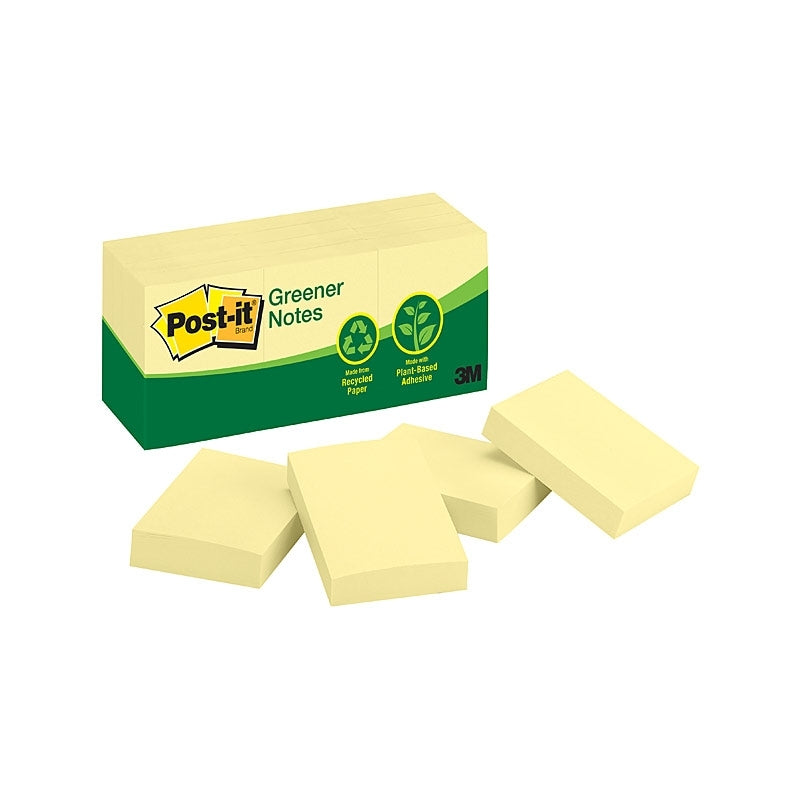 Post-it Super Sticky Notes, Yellow, 3x3 Inch, 12-Pack 